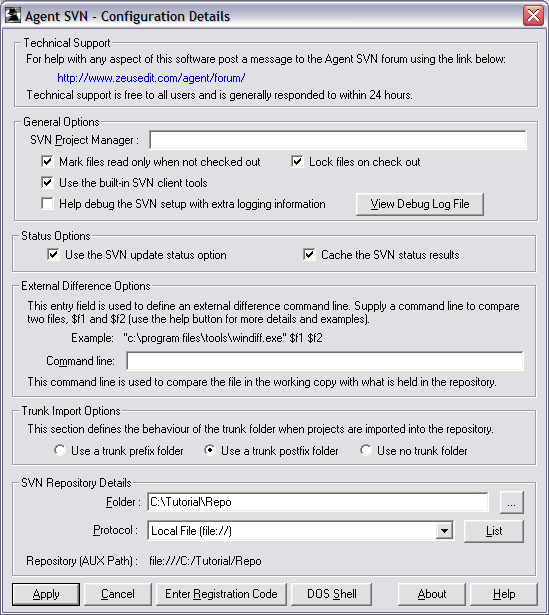 SVN Repository Details